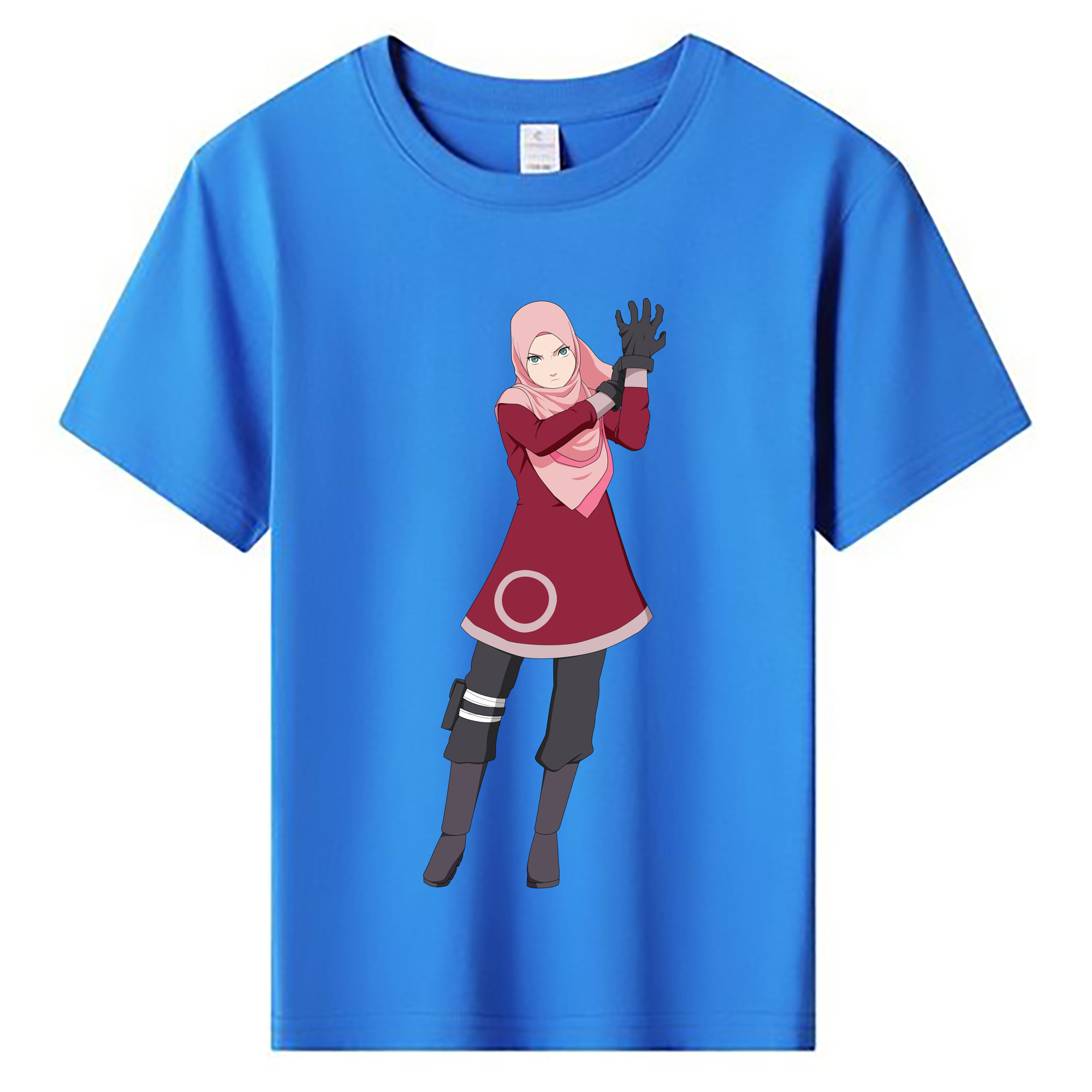 （画像用） NARUTO -ナルト- 春野サクラ Haruno Sakura 綿100％キッズTシャツ（フロントプリント）